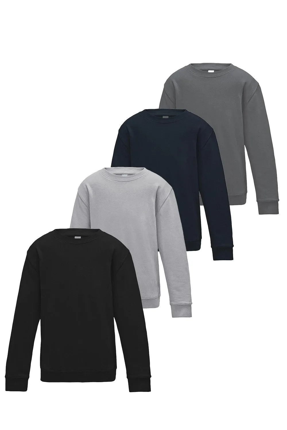 3 Pack Kids Assorted Crew Neck Jumper