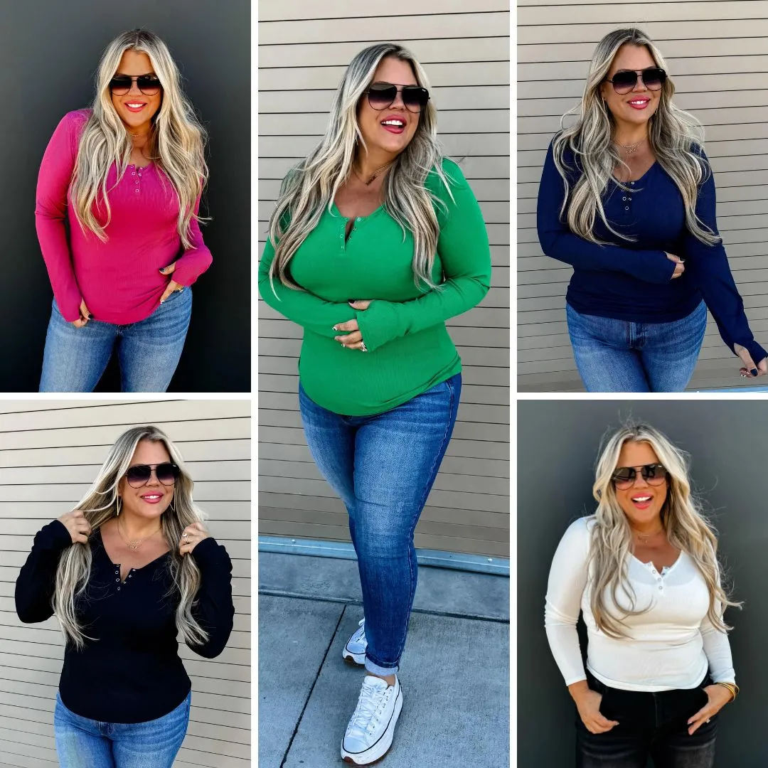 Blakeley: Brooklyn Snap Henley in Five Colors