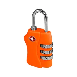 Comfort Travel - TSA Approved Combination Luggage Lock - Orange