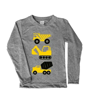 Construction Equipment Long-Sleeve Tee