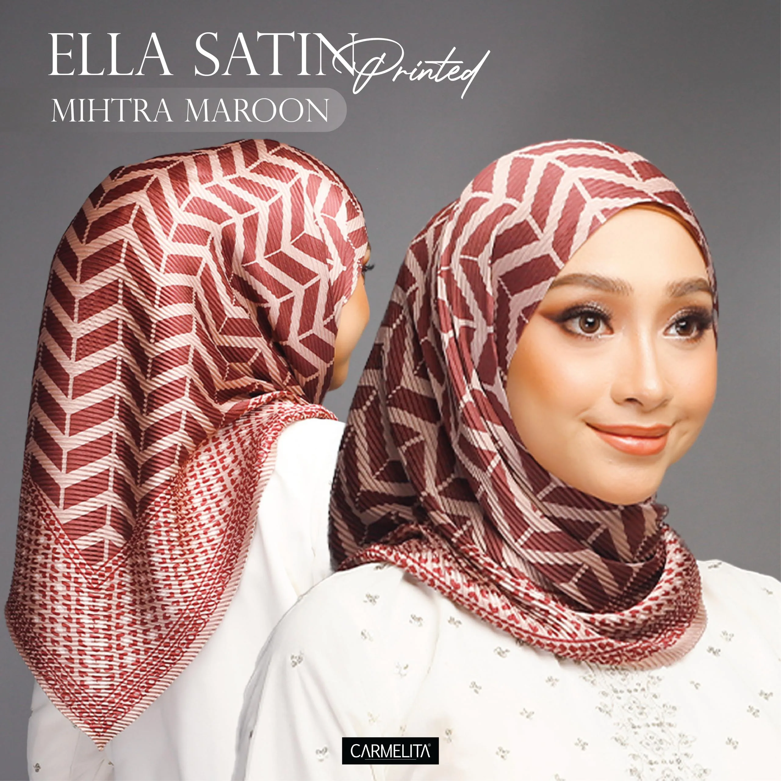 ELLA SATIN PRINTED [AJRAKH]