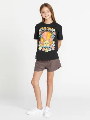 Girls Truly Stoked Bf Tee - Black