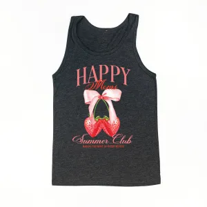 Happy Moms Summer Club (Girl's Girl Version) - Dark Gray Unisex Jersey Tank