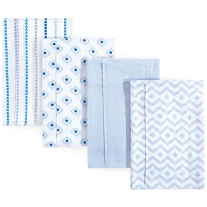 Hudson Baby Cotton Flannel Burp Cloths, Boy Modern