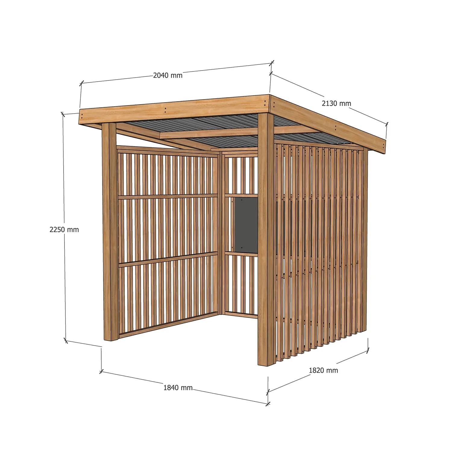 Hut Cubby House - Open Front Style