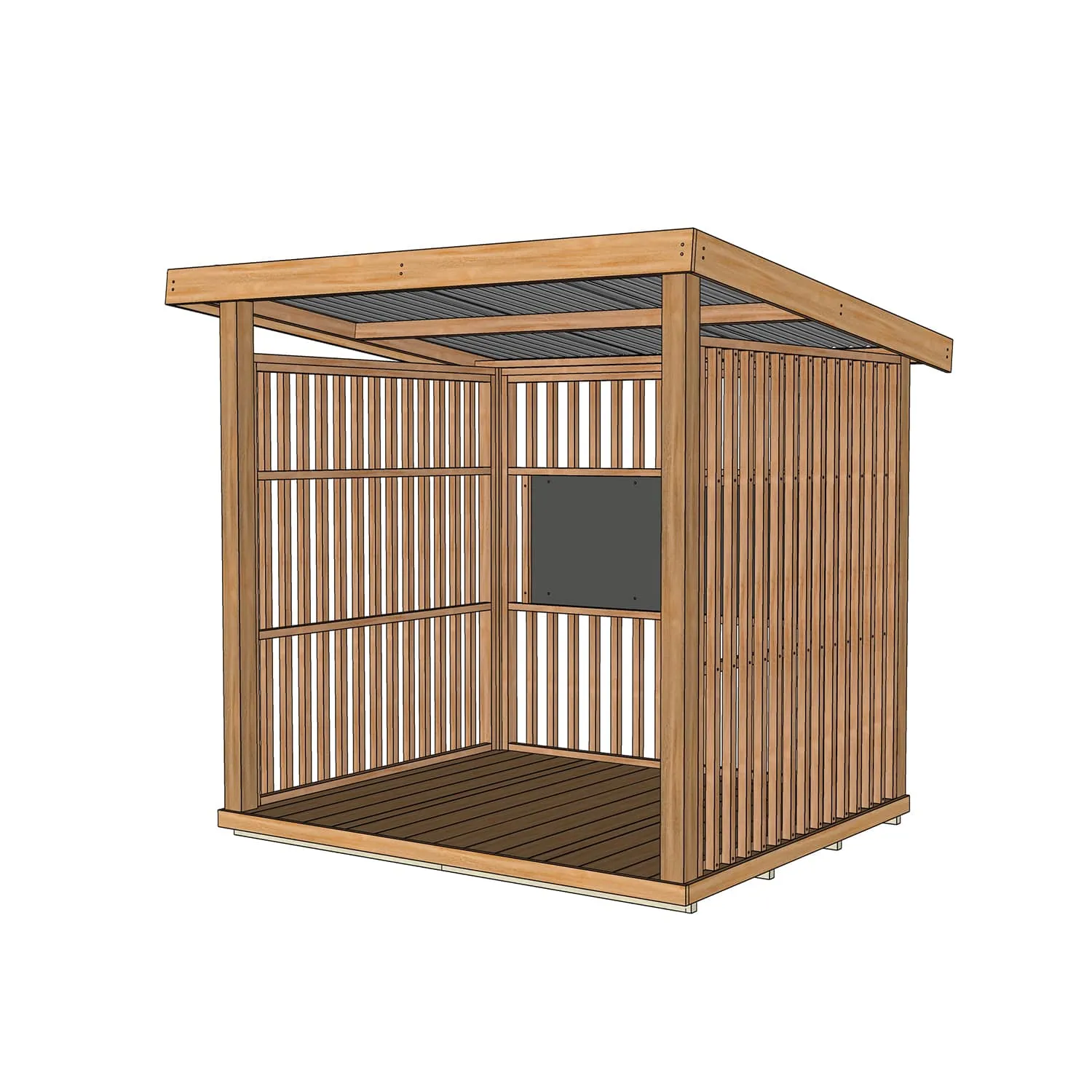 Hut Cubby House - Open Front Style