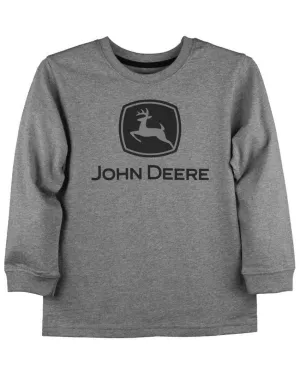 John Deere Kid's Grey Heather Trademark T-Shirt