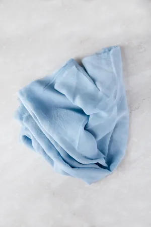 Light Indigo Silk Chiffon Styling Cloth