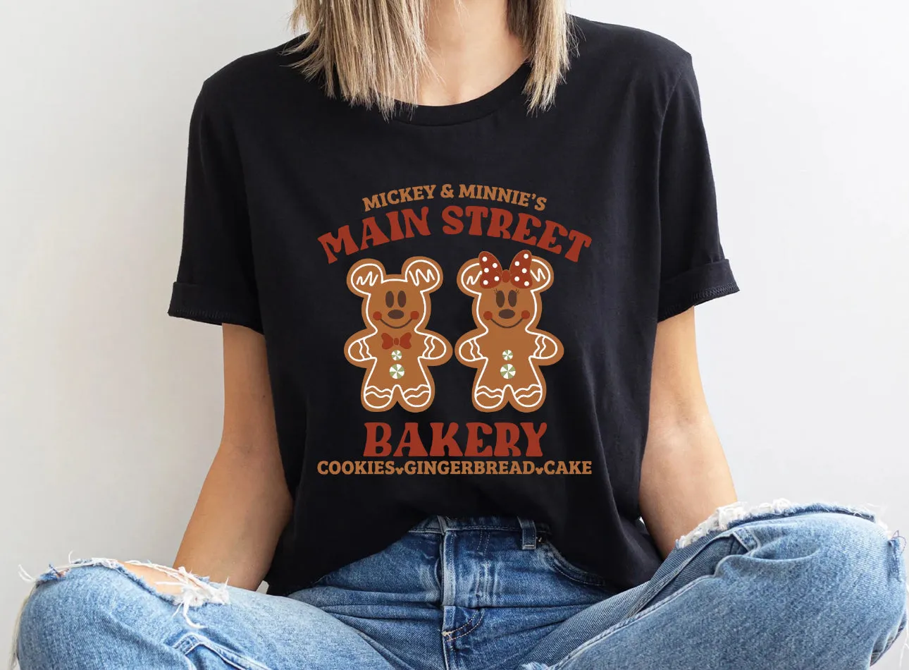 Main Street Bakery Gingerbread Christmas Shirt