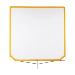 Matthews Solid Frame Scrim White Artificial Silk (40 x 40")