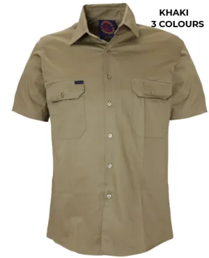 MENS - OPEN FRONT WORKSHIRT - RM1000S