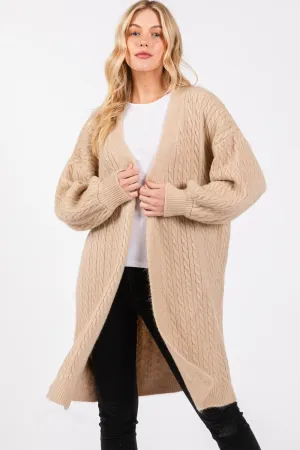 MS0406 Cable Knit Cardigan