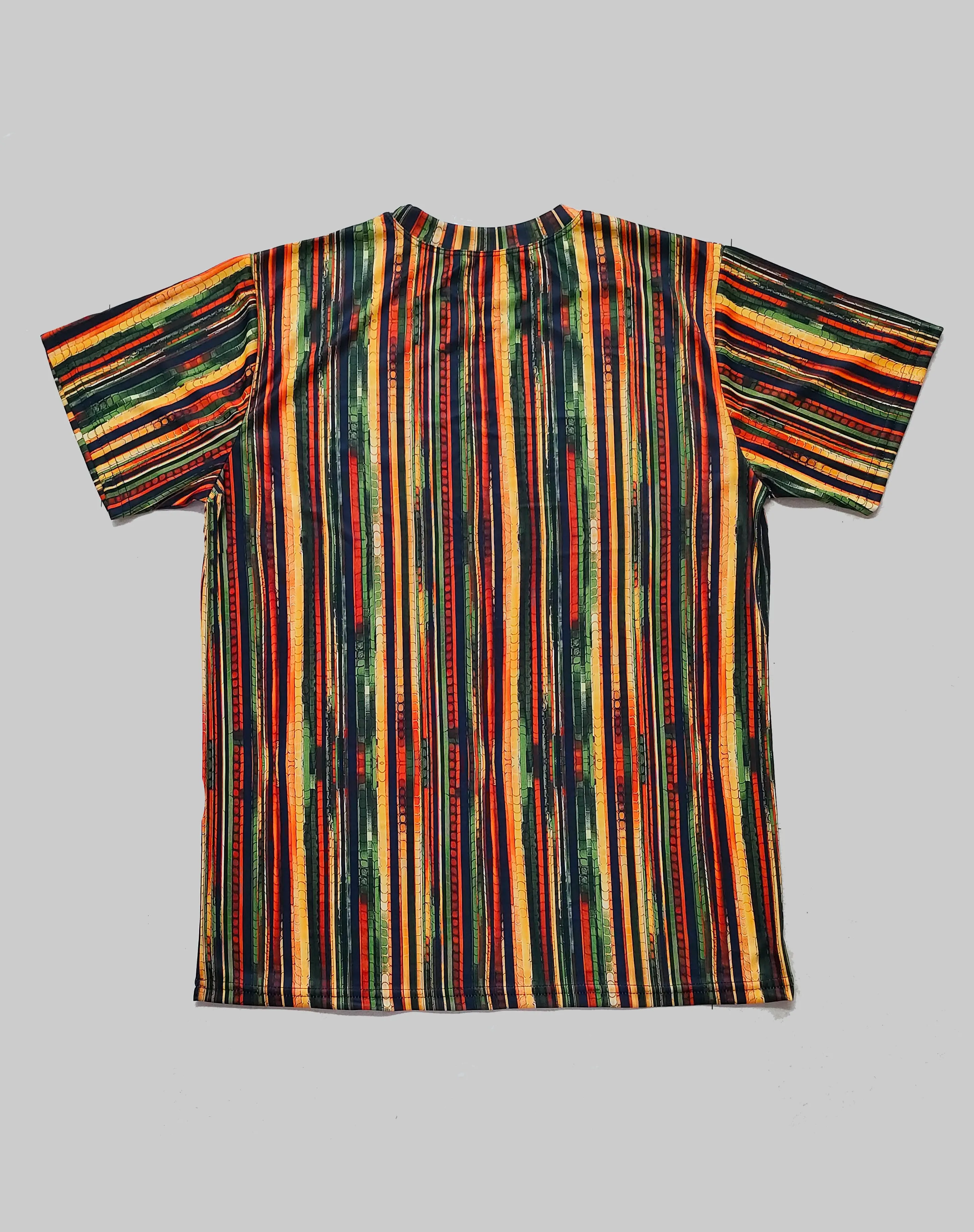 Printed Round Neck T-shirt (Multicolor) (Pack of 1)