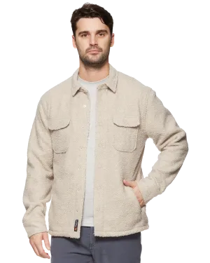 SCARSDALE FLEECE-LINED SHERPA SHIRT JACKET