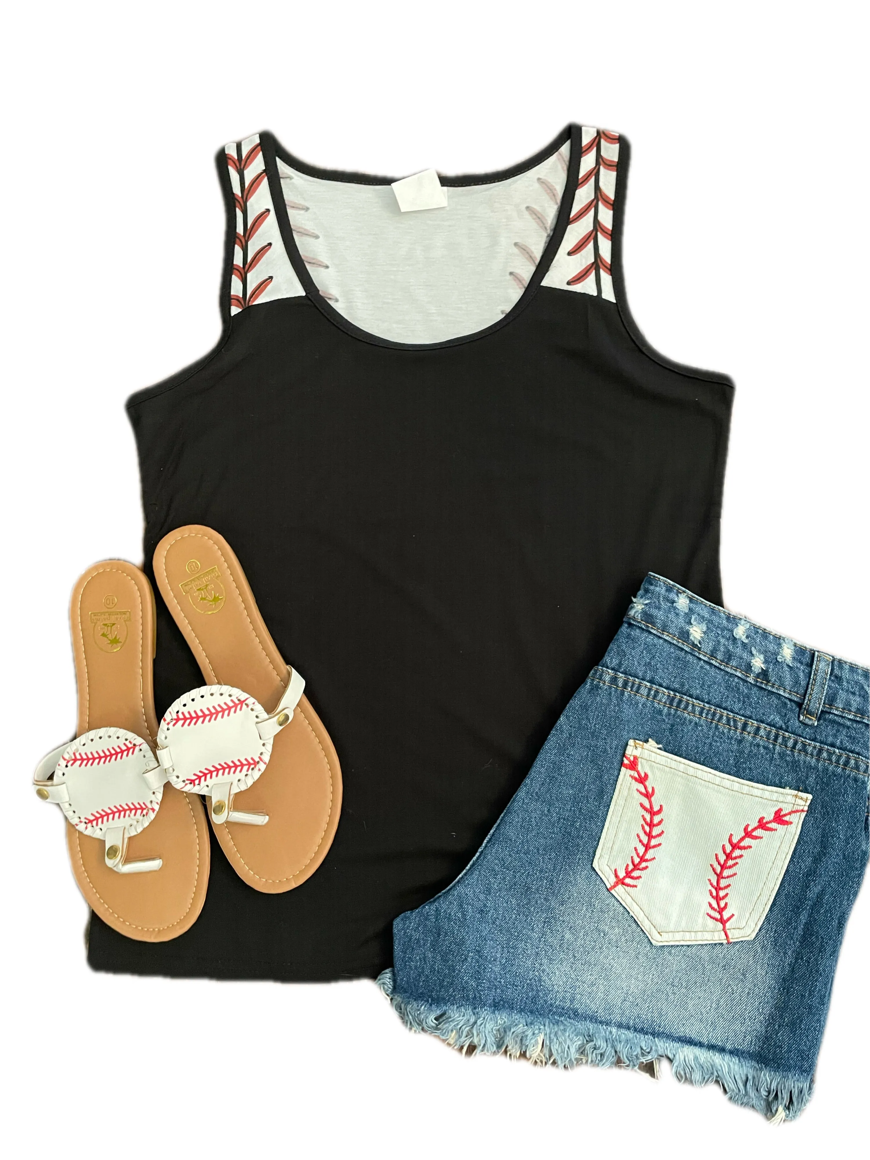 Slugger Baseball Tank (Black or Gray)