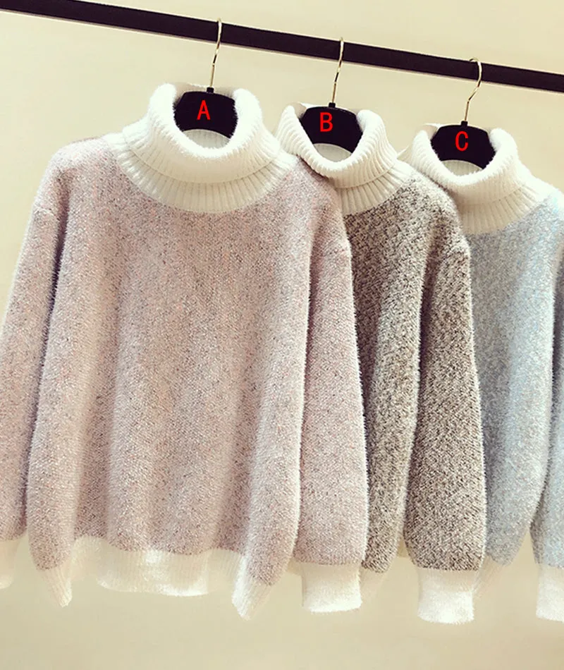 Sweater Cute Turtleneck Sweater    S4372