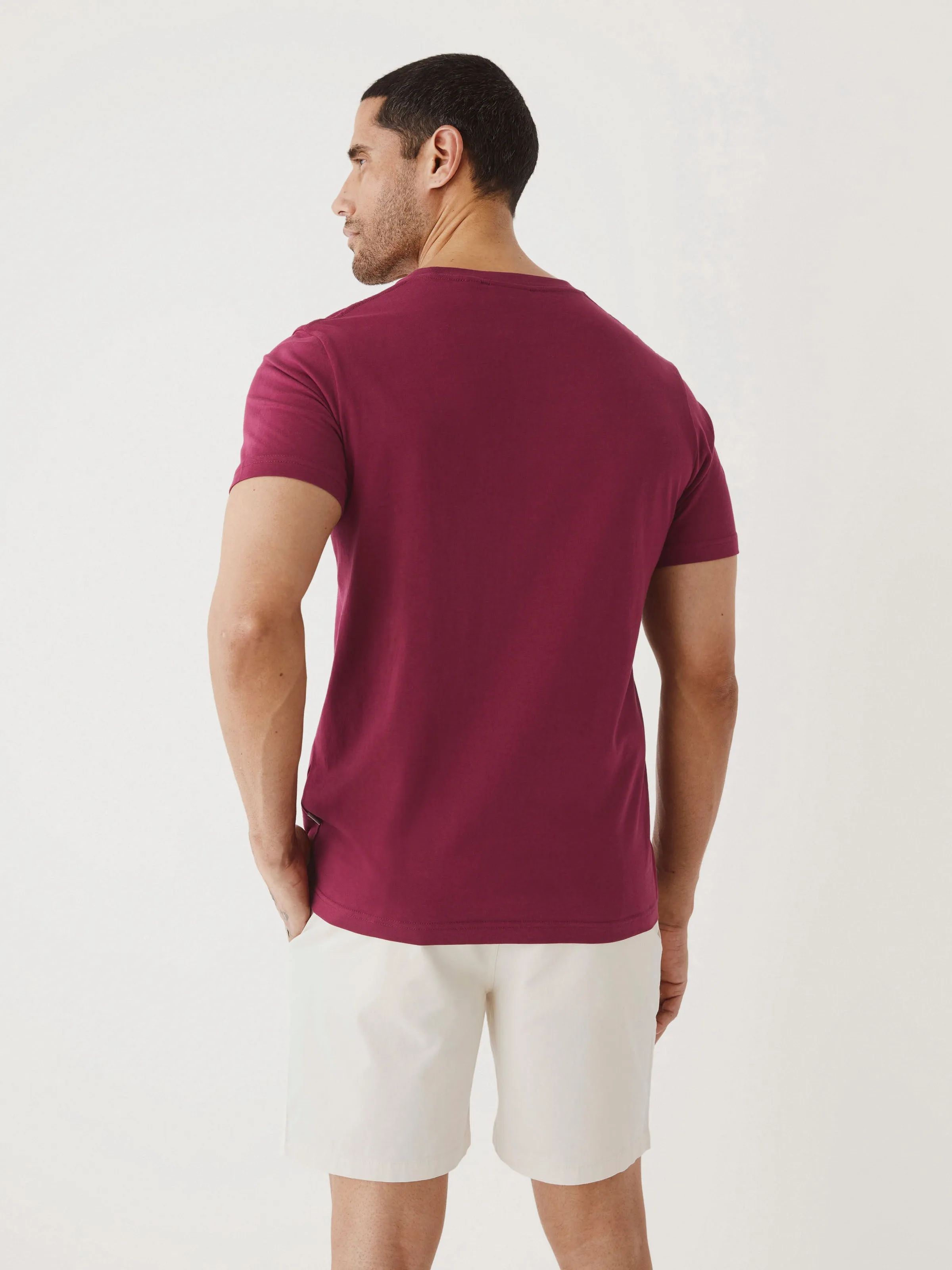 The Slim Fit Essential T-Shirt in Cherry