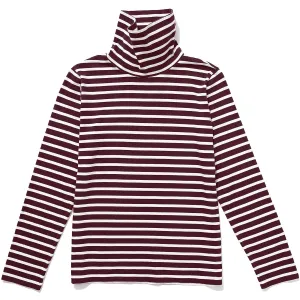 The Turtleneck - Merlot/Cream