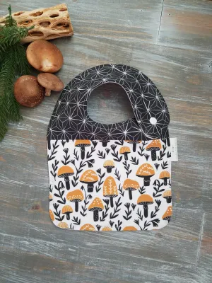 Woodland Mushrooms Drool Bib